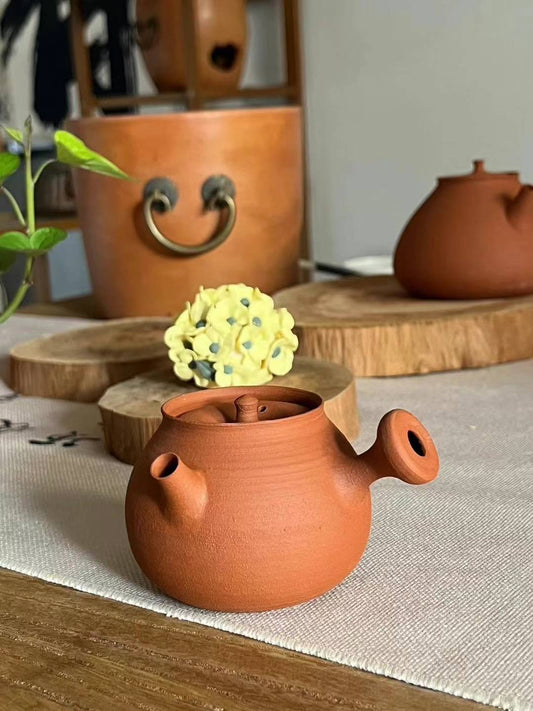 纯手工潮州手拉茶壶 钟玉鹏作品 Pure handmade Teochew teapot