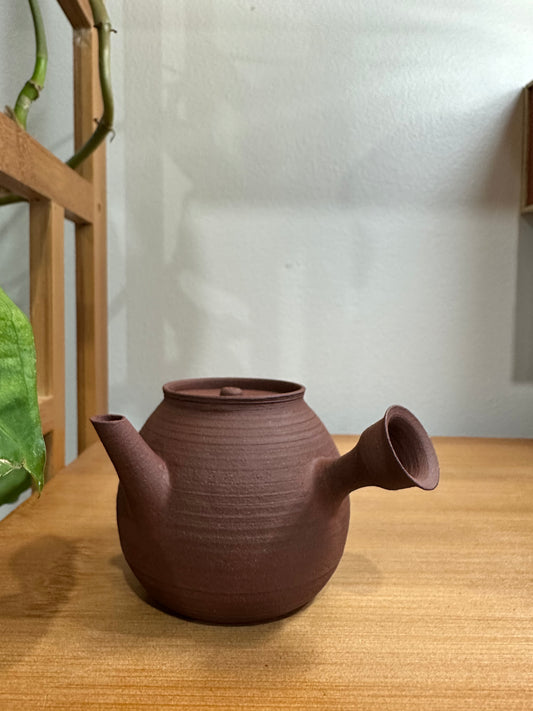 纯手工潮州手拉侧把壶 钟玉鹏作品 Pure handmade Chaozhou side handle teapot 茶壶